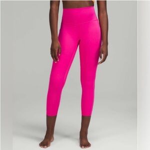 Lululemon Align High-Rise Pants with Pockets 25” Sonic Pink Size 4 EUC
